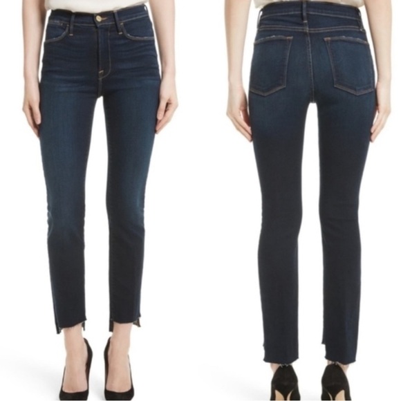 FRAME Denim Le High Straight Cabana Jeans - Picture 1 of 15